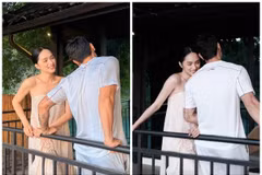 Hoa hậu Hương Giang khoe ảnh tình tứ bên 'người lạ'