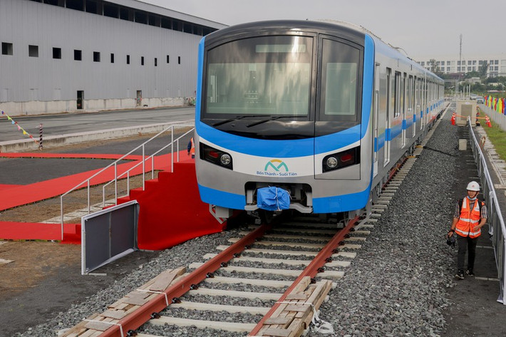 ây là một trong ba toa tàu metro số 1 đầu tiên về TP.HCM