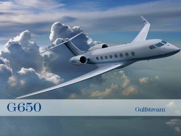 Món quà tuyệt hảo nhất cho các đại gia chính là máy bay cá nhân Gulfstream G650, với giá 58 triệu USD.