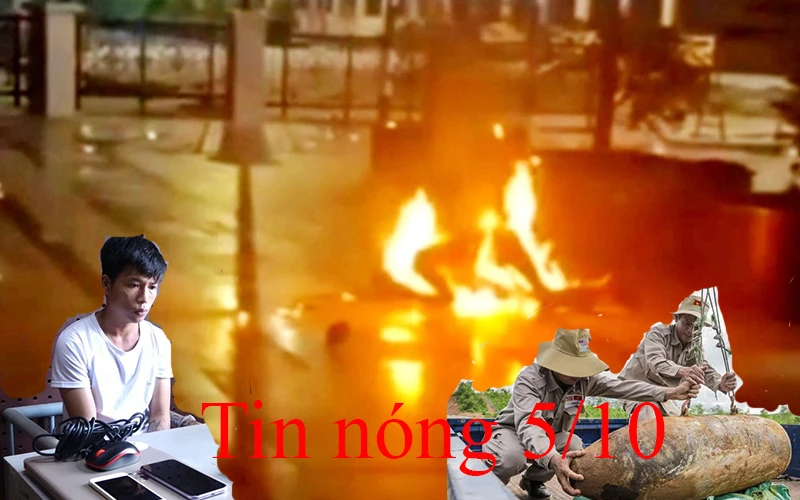 Tin nóng 5/10: Người đàn ông bốc cháy giữa phố đi bộ
