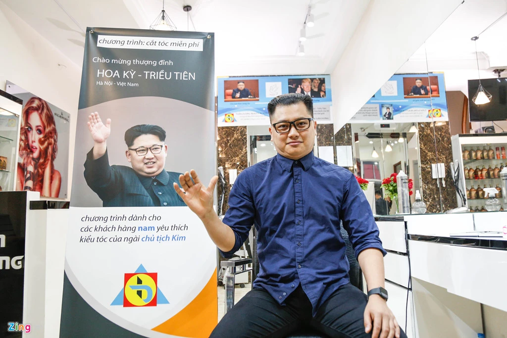 Thanh niên Hà Nội đua nhau cắt tóc kiểu Kim Jong Un