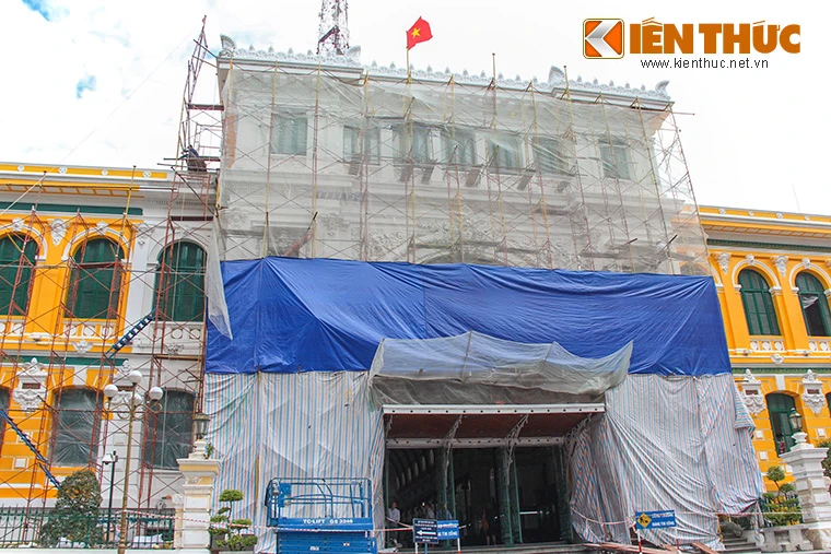 Xem công đoạn "lột xác" bưu điện 130 năm ở Sài Gòn