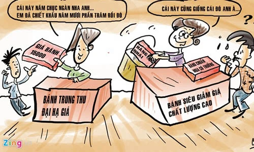 Ảnh cười “không nhặt được miệng” về bánh trung thu giảm giá