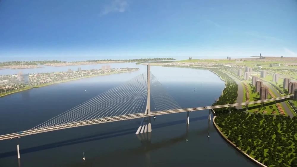 Cầu Cần Giờ có thiết kế dây văng hình cây đước