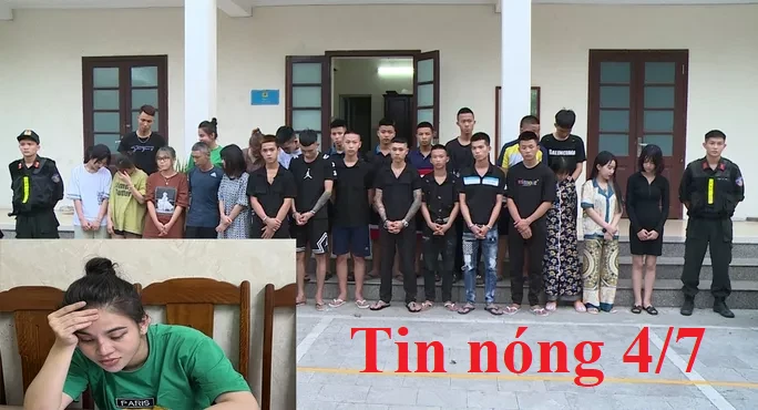 Tin nóng 4/7: 132 đối tượng dương tính với ma túy trong quán karaoke