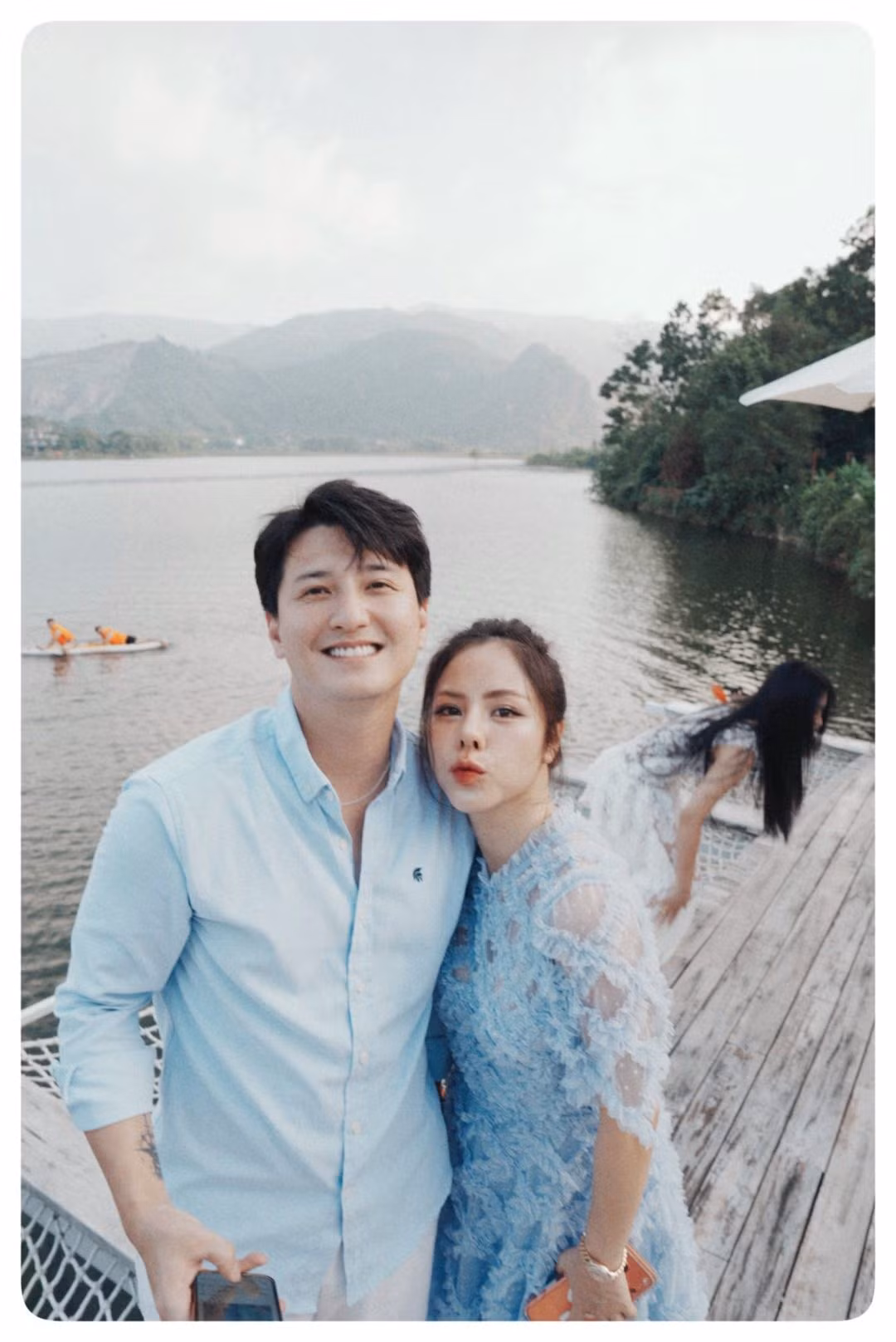 Vợ chồng diễn viên Huỳnh Anh có chuyến du lịch hâm nóng tình cảm. Ảnh: FB Huỳnh Anh