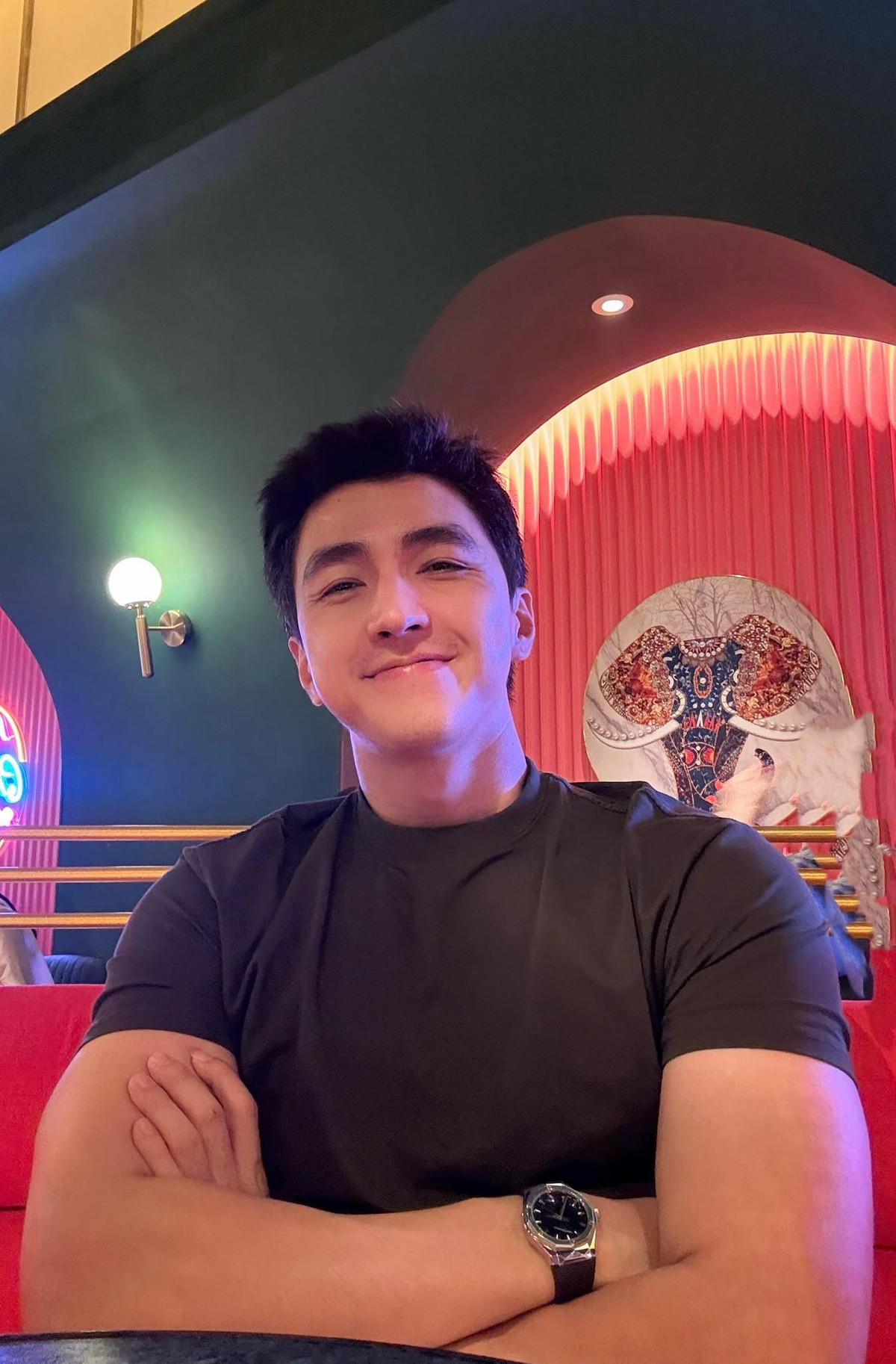 Diễn viên Bình An cho biết đã tăng cân lên trông thấy. Ảnh: FB Nguyễn Bình An