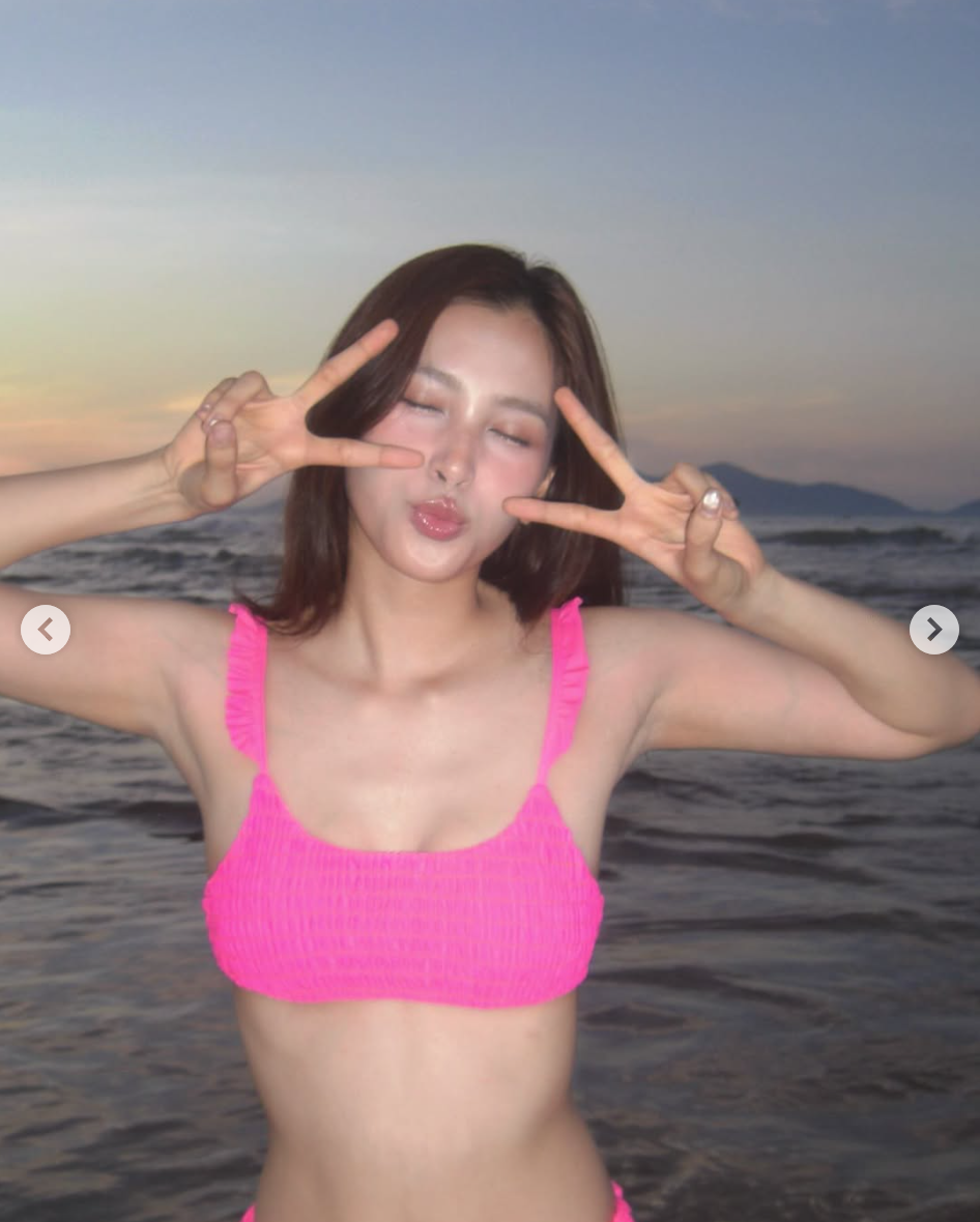 Có thể thấy, với làn da mịn màng, số đo 3 vòng hoàn hảo cùng thần thái cuốn hút của Tiểu Vy khiến ai nấy đều không thể rời mắt. Ảnh: IGNV