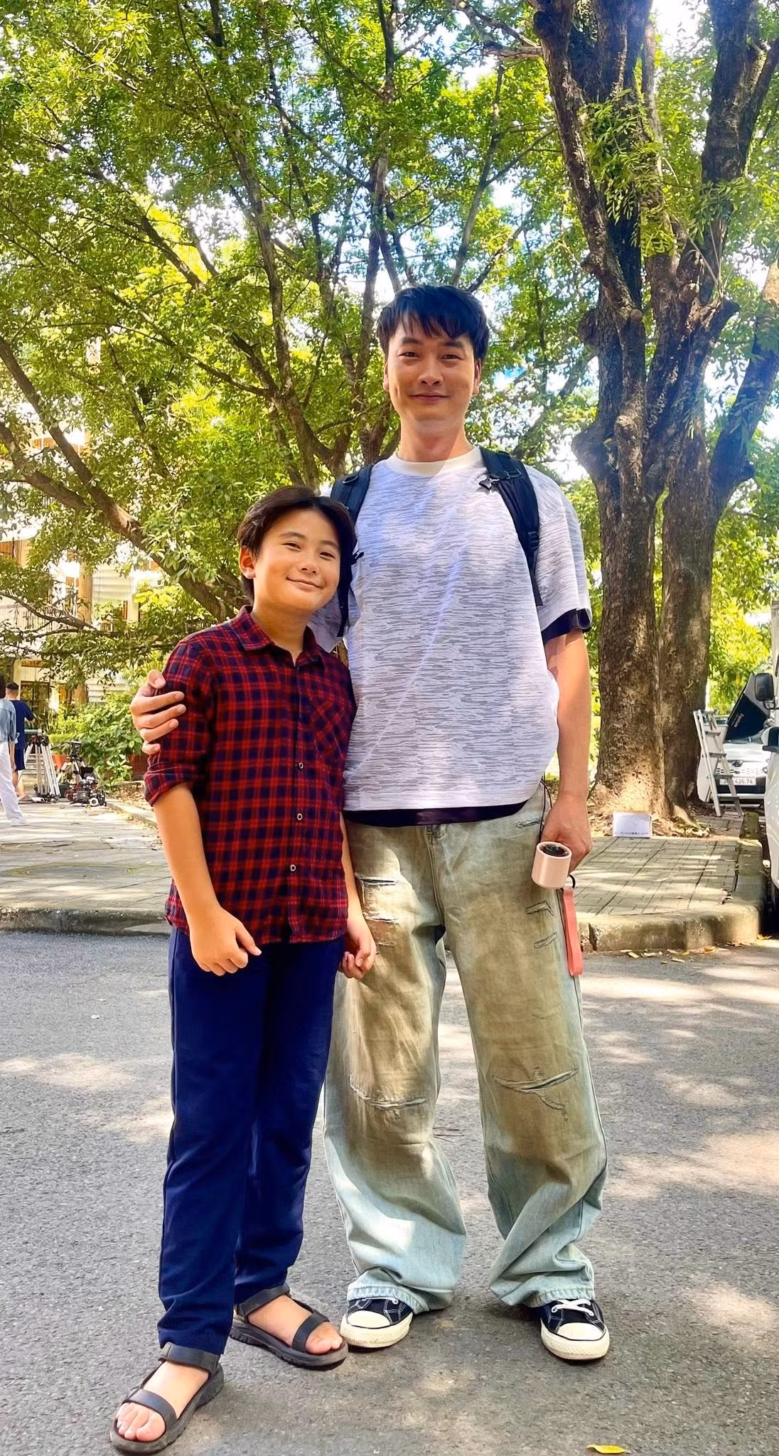 Trọng Lân trở lại với vai diễn mới trong phim "Cách em 1 milimet". Ảnh: FB Trọng Lân