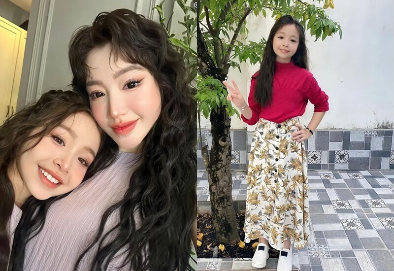 Ở tuổi 11, Cadie ngày càng toát lên thần thái thiếu nữ ngọt ngào. Gương mặt V-line thanh tú, đôi mắt long lanh, sống mũi cao khiến nhiều người khen ngợi Cadie thừa hưởng trọn vẹn nét đẹp của bố và mẹ.