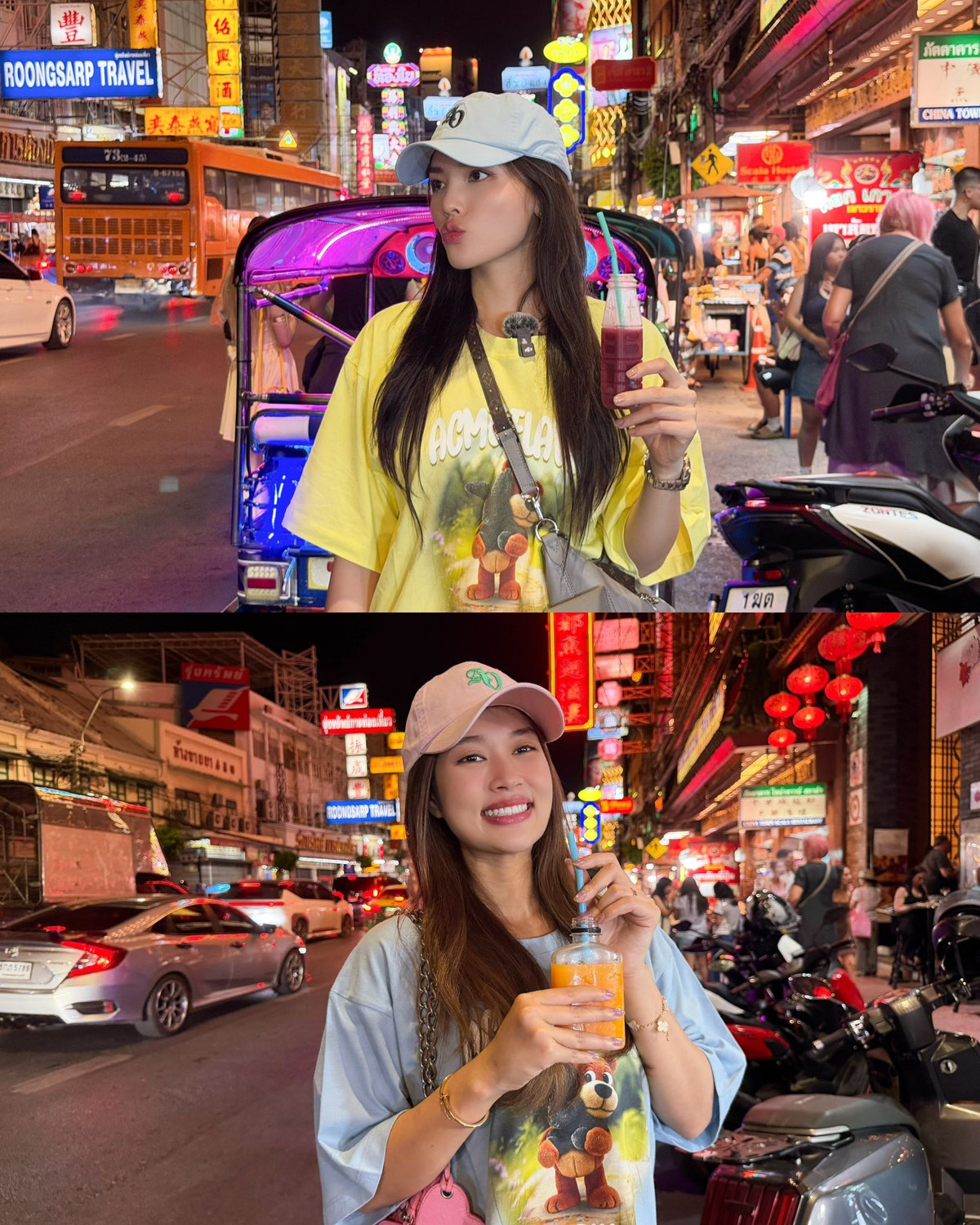 Cả hai đã cùng nhau ghé thăm những địa điểm nổi tiếng, đến các khu phố mua sắm sầm uất và không quên thưởng thức những món đặc sản đặc trưng của ẩm thực Thái.