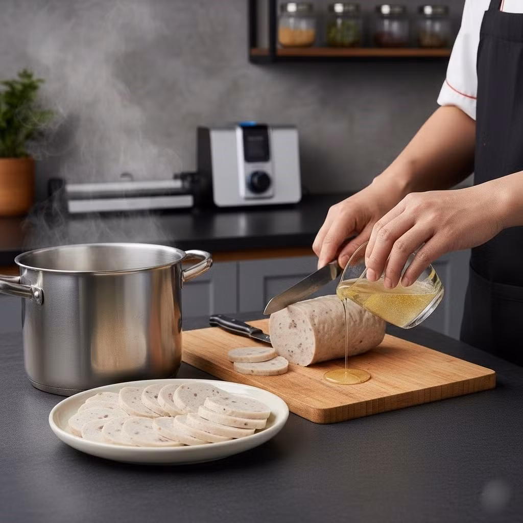 Nếu chả đã để ngoài lâu, bạn nên hấp lại cho nóng, để nguội hoàn toàn rồi mới bọc kín và cho vào tủ lạnh. Cách này giúp khử khuẩn, giữ giò an toàn và thơm ngon hơn.