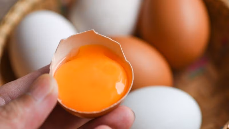 Lòng đỏ trứng gà chứa nhiều biotin – dưỡng chất quan trọng trong việc kích thích mọc tóc và lông mày. Đánh tan lòng đỏ, thoa lên chân mày khoảng 15–20 phút rồi rửa sạch. Thực hiện 1–2 lần/tuần để đạt hiệu quả tốt.