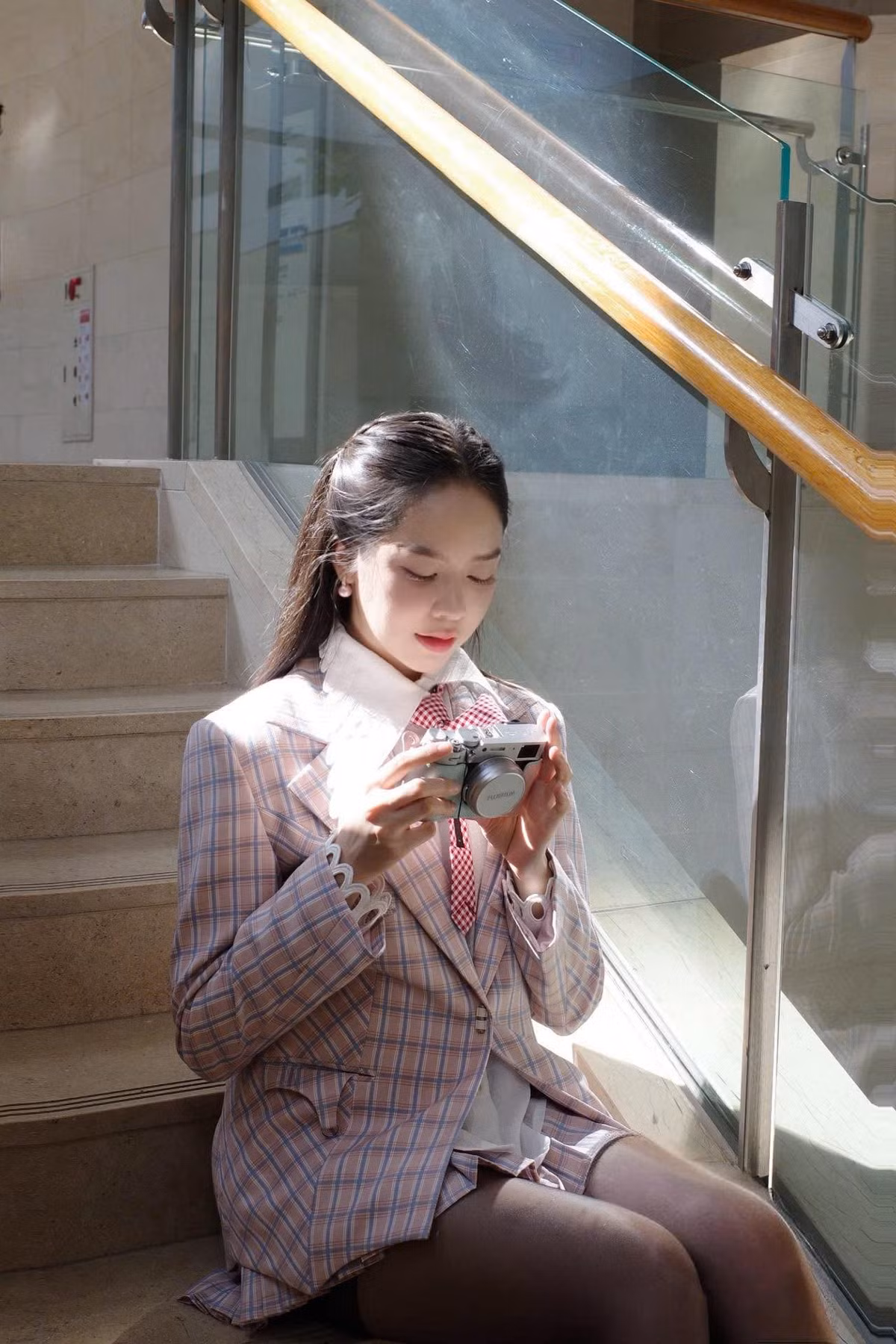 Với nhan sắc trong veo cùng gu ăn mặc chuẩn Hàn, Thanh Thủy đã thành công chinh phục khán giả. Ảnh: FB Huỳnh Thị Thanh Thuỷ