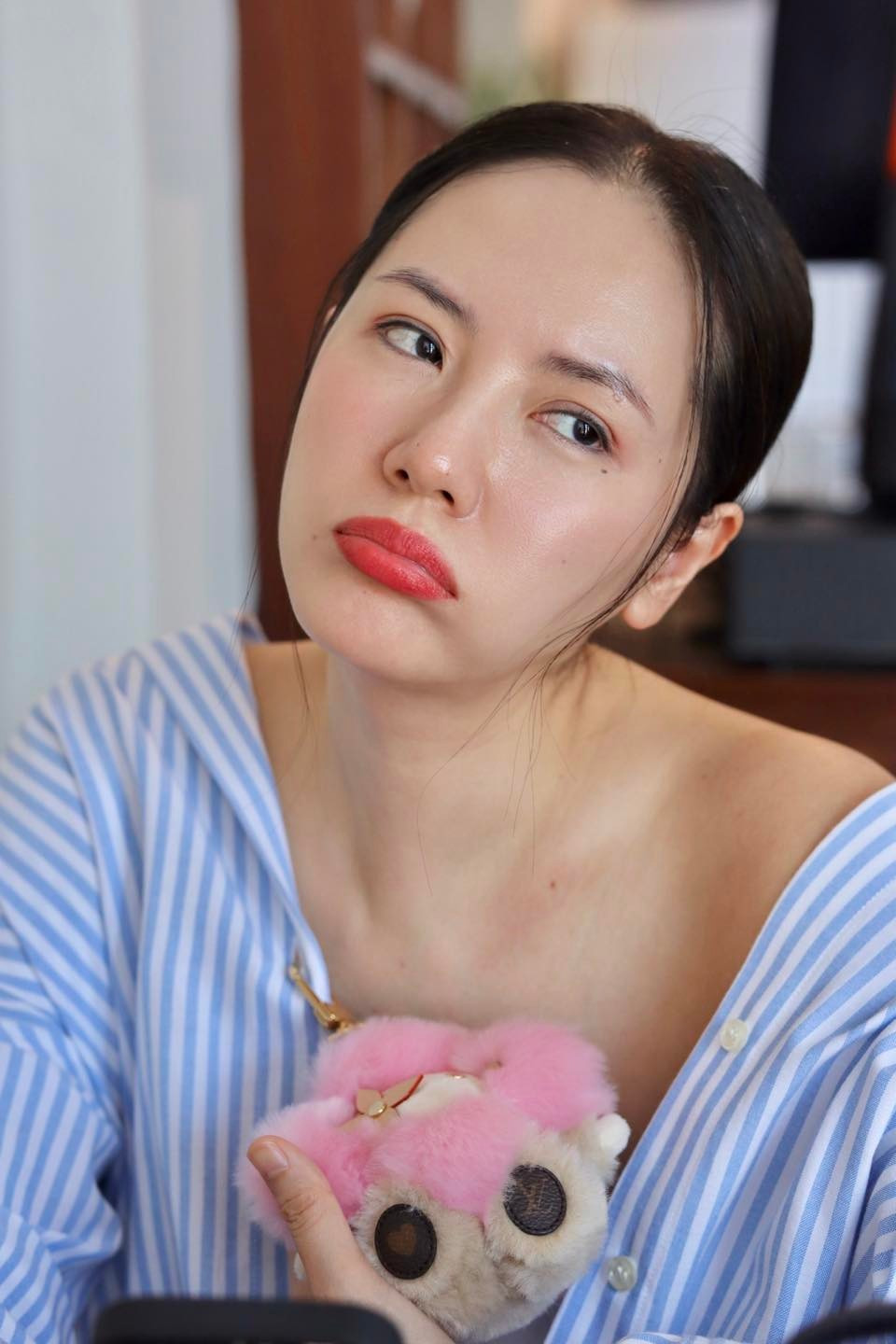 Dù đã ở tuổi 41 nhưng làn da của Phương Linh khiến nhiều chị em ngưỡng mộ. Ảnh: FB Tran Phuong Linh