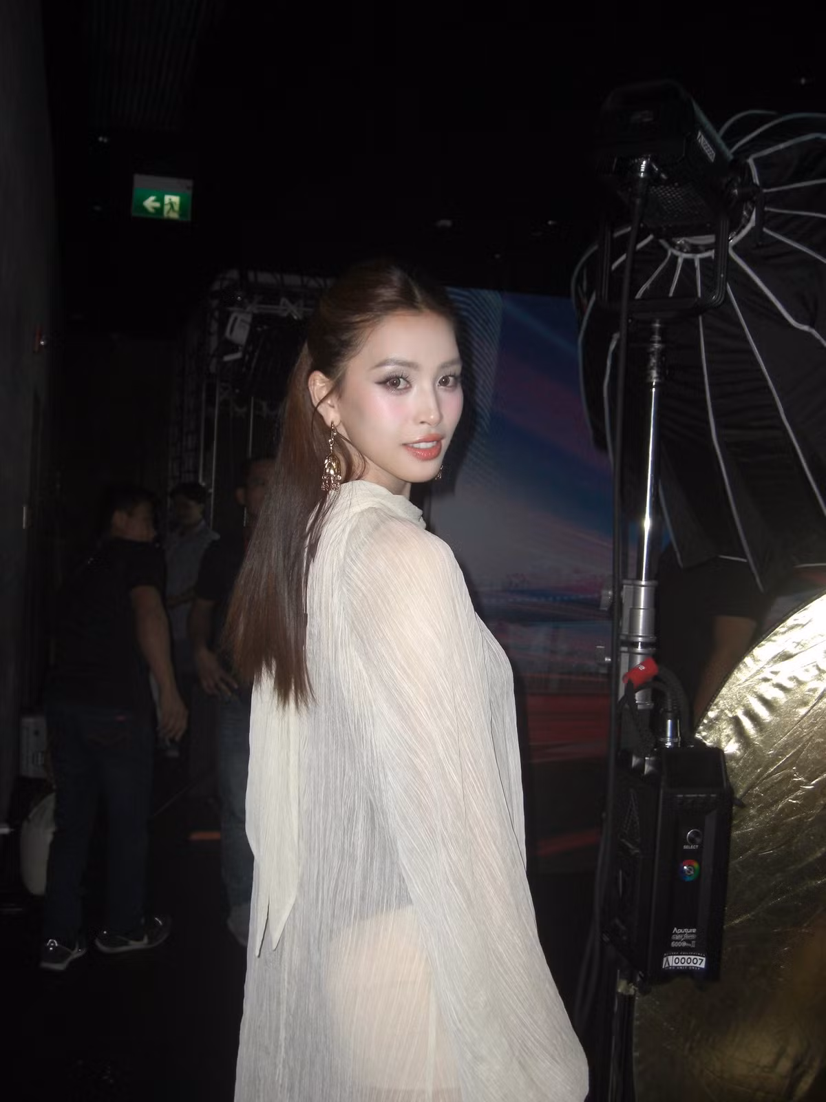 Hoa hậu Tiểu Vy mặc trang phục mỏng tang. Ảnh: FB Trần Tiểu Vy