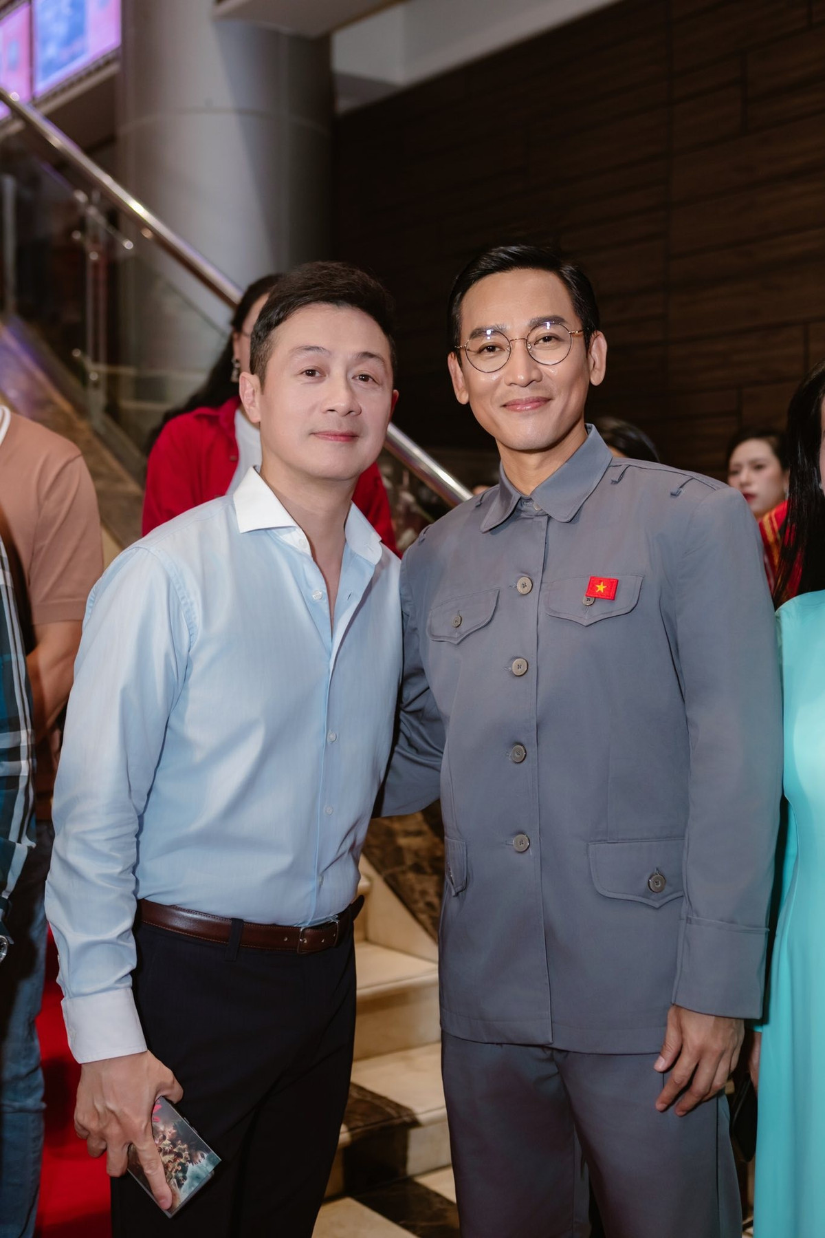 Diễn viên Hứa Vĩ Văn tại buổi ra mắt phim "Mưa đỏ". Ảnh: FB Hứa Vĩ Văn