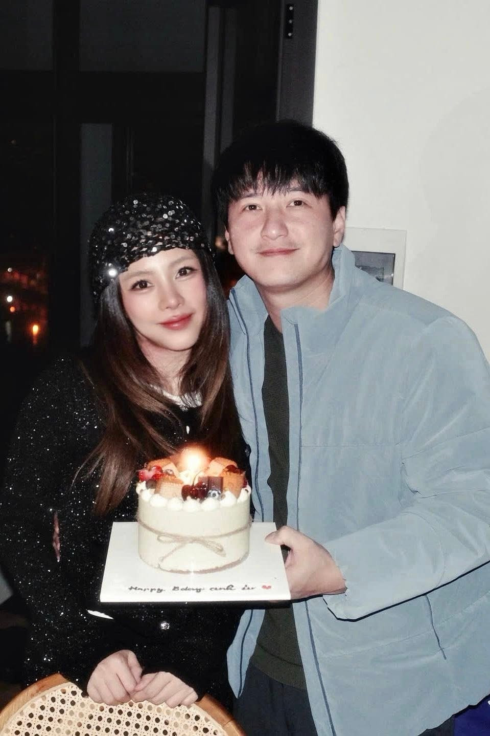 Diễn viên Huỳnh Anh có ngày sinh nhật đáng nhớ bên bà xã Bạch Lan Phương. Ảnh: FB Bạch Lan Phương