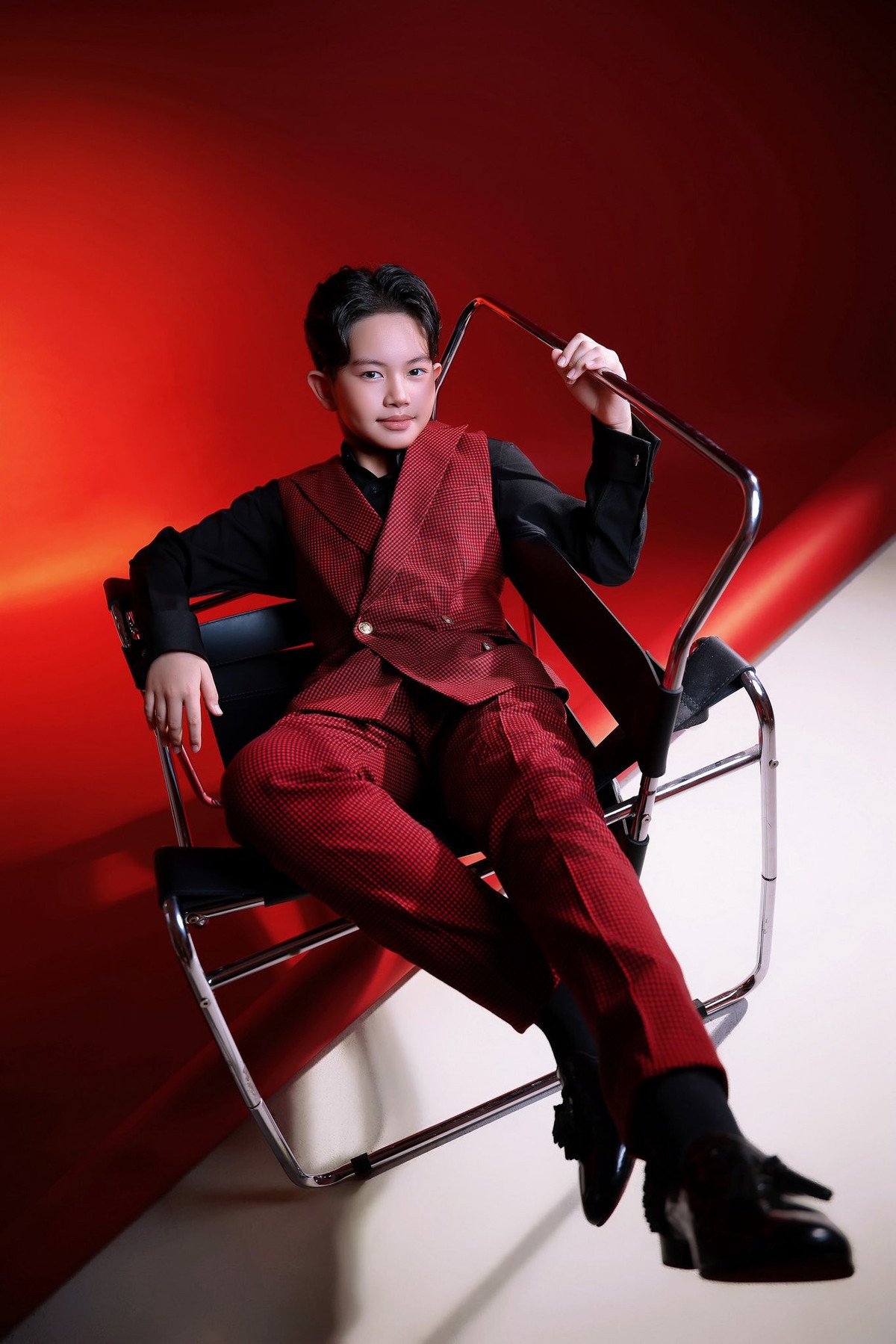 Phan Hiển khoe ảnh con trai Kubi và gọi bé là 'Phan Hiển phiên bản luxury'. Ảnh: FB Nguyễn Đoàn Phan Hiển