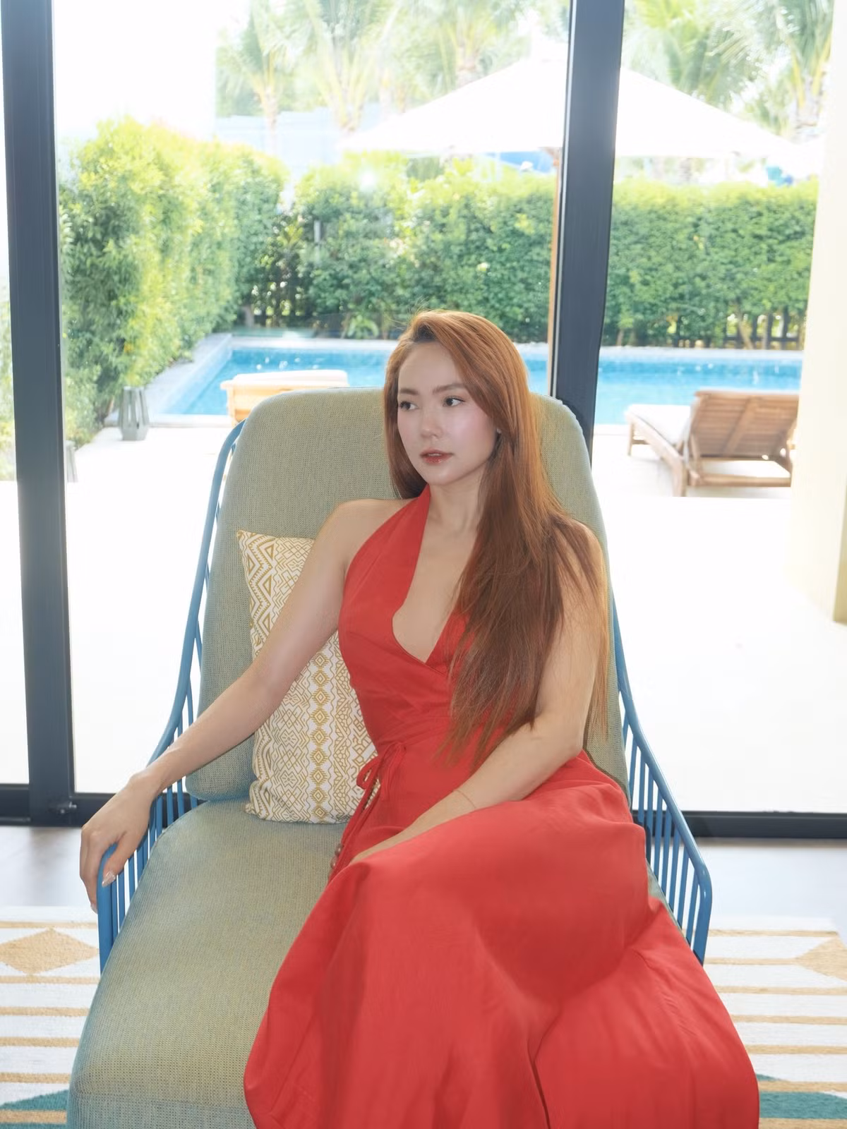 Ca sĩ Minh Hằng thảnh thơi đi nghỉ dưỡng. Ảnh: FB Minh Hằng