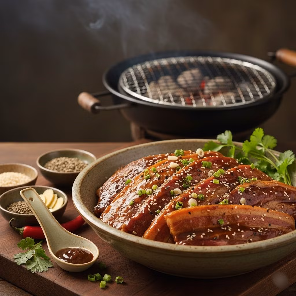 Ướp thịt nướng dầu hào truyền thống: Chỉ cần 1 muỗng dầu hào, 1 muỗng nước mắm, 1 muỗng đường, 1 muỗng hành tỏi băm, hạt nêm và tiêu. Cách ướp đơn giản nhưng hương vị hài hòa, dễ ăn.