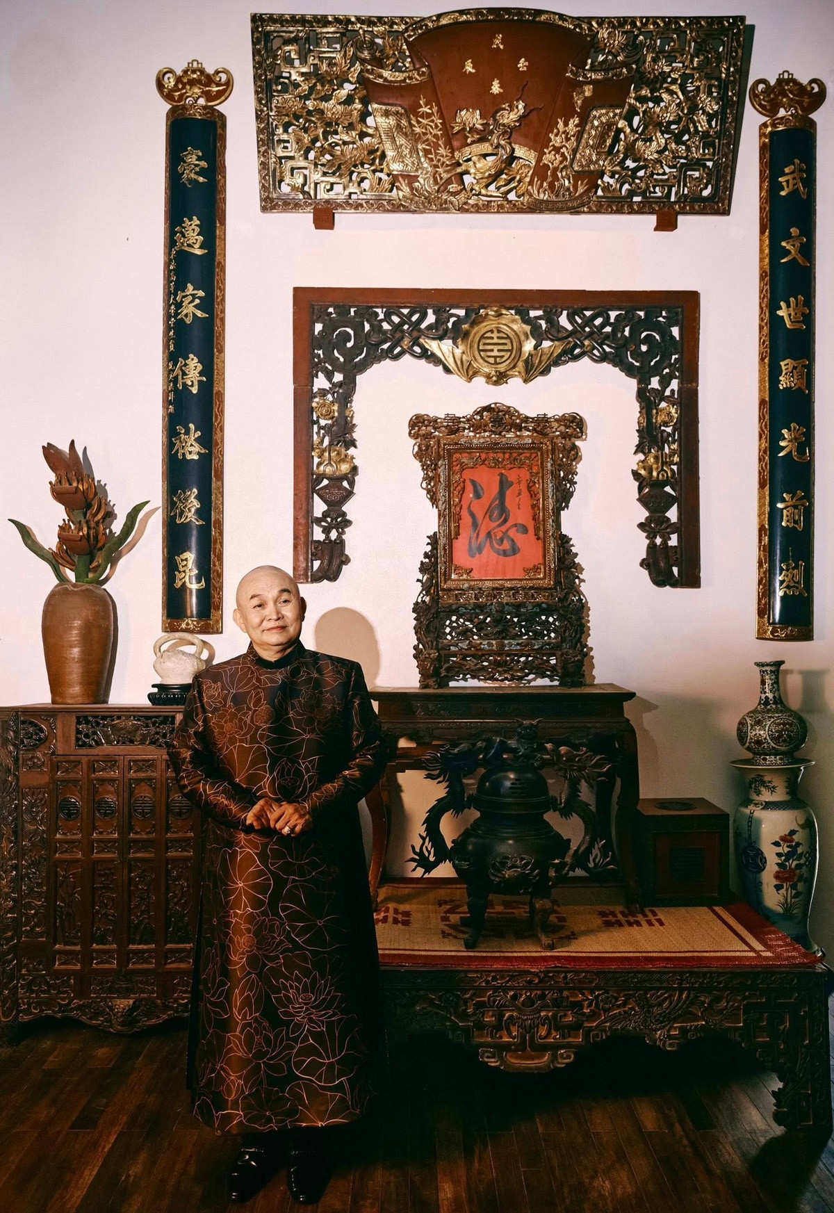 Nghệ sĩ Xuân Hinh chia sẻ: "Bảo tàng Đạo Mẫu qua bão trời lại hửng nắng". Ảnh: FB Xuân Hinh