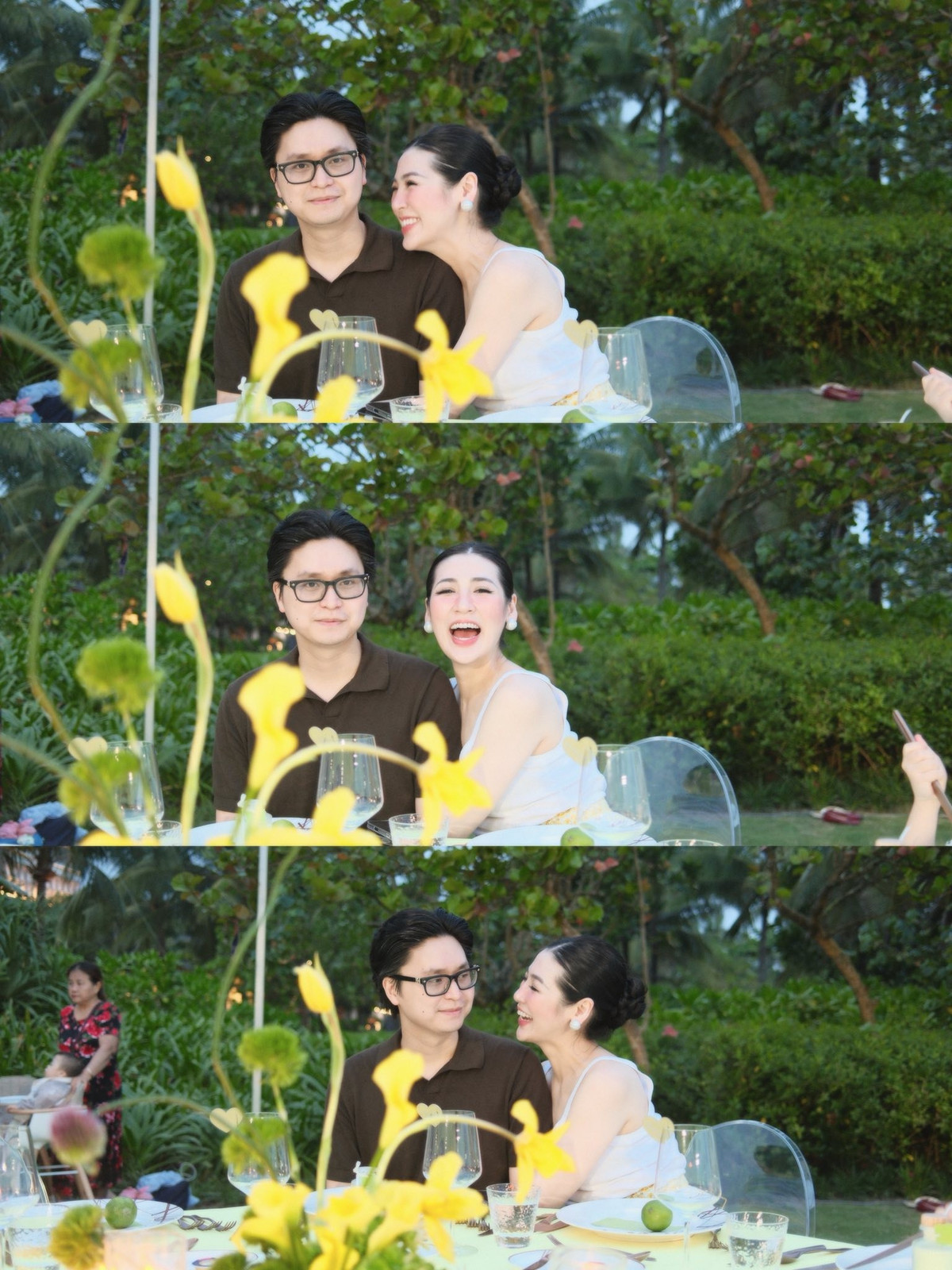 Á hậu Tú Anh kỷ niệm ngày cưới. Ảnh: FB Duong Tu Anh