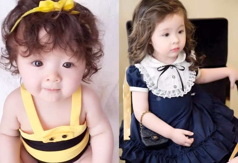 Cadie Mộc Trà – con gái đầu lòng của Elly Trần và chồng cũ người Mỹ từng “gây sốt” mạng xã hội ngay từ vài tháng tuổi, nhờ vẻ đẹp lai Tây dễ thương.