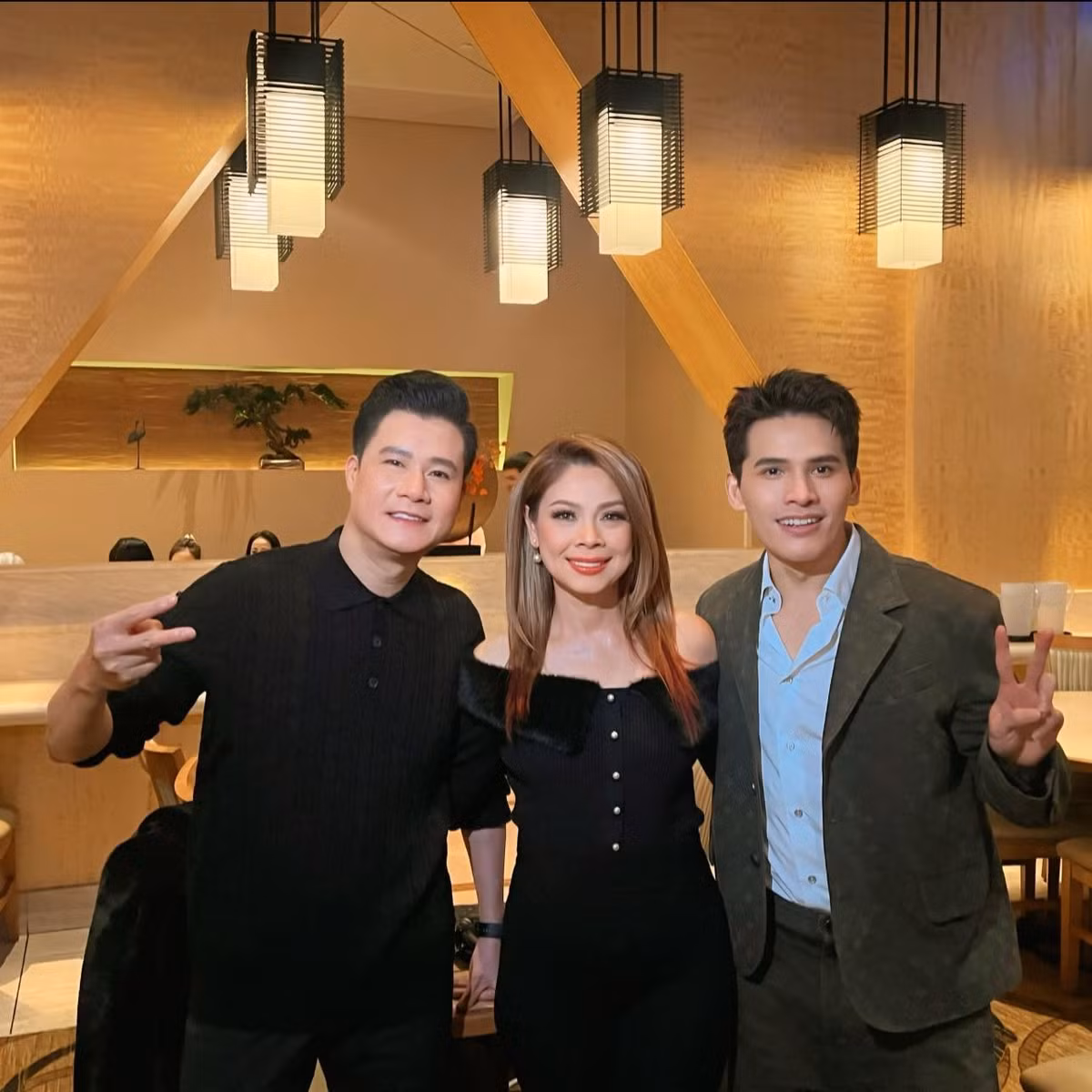 Ca sĩ Thanh Thảo, Quang Dũng đến tham dự show diễn của Quốc Thiên. Ảnh: FB Thanh Thảo