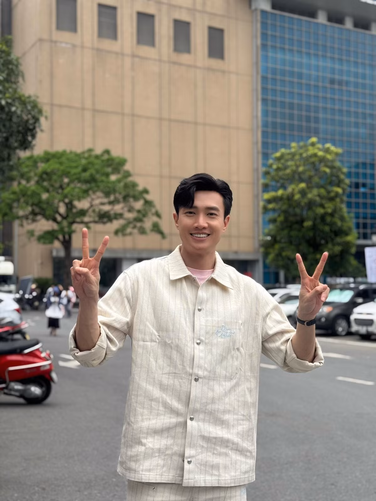 Diễn viên Quốc Trường trở lại VTV sau 6 năm kể từ khi đóng "Về nhà đi con". Ảnh: FB Nguyễn Quốc Trường