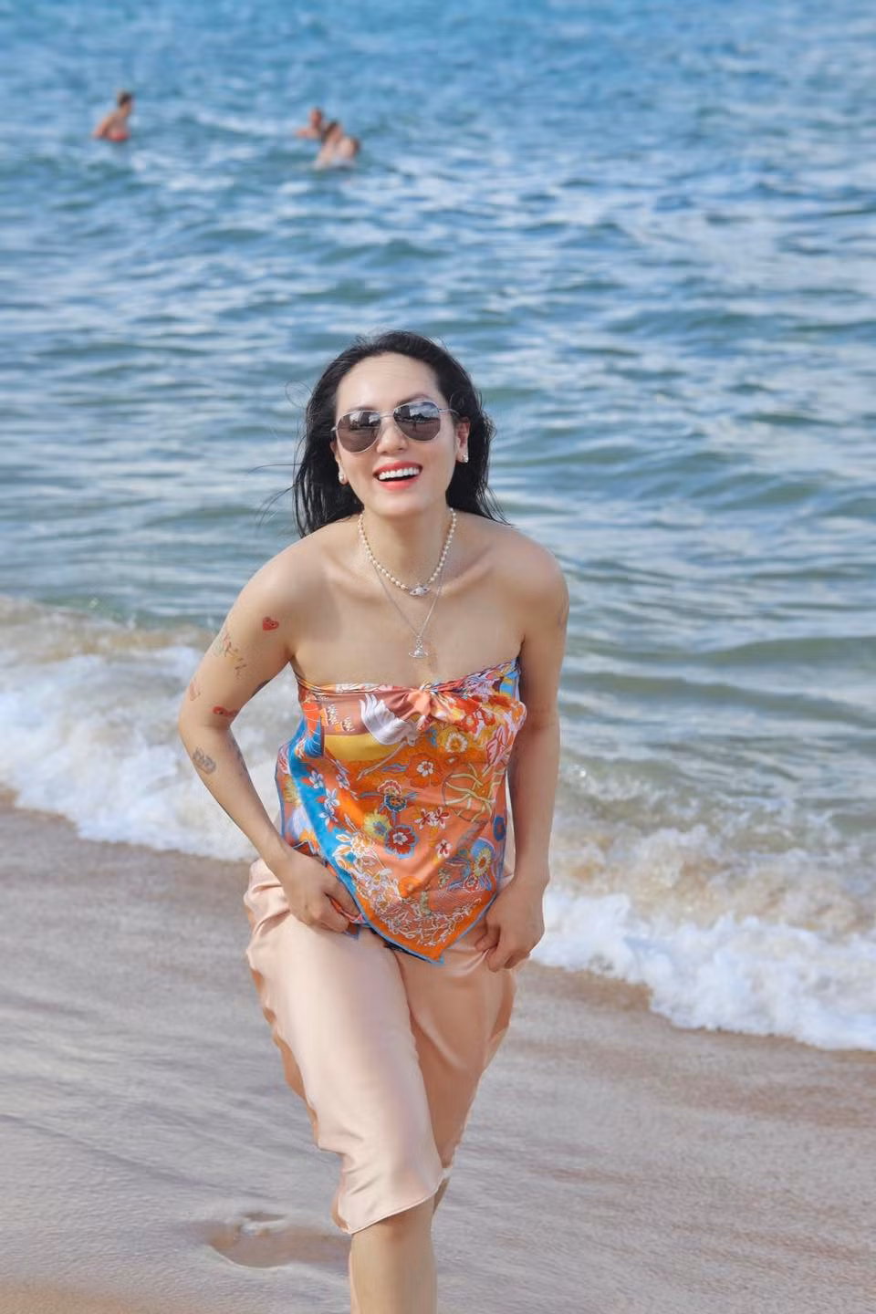 Ở tuổi 40, Phương Linh được nhận xét vẫn giữ nguyên vẻ đài các, xinh đẹp như thời thi Sao Mai Điểm hẹn 2006. Ảnh: FB Tran Phuong Linh