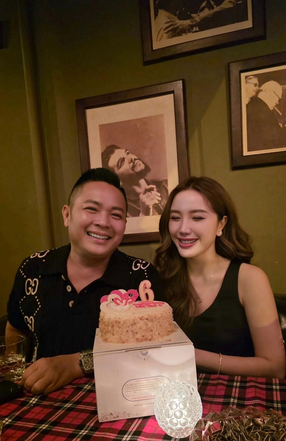 Ca sĩ Bảo Thy kỷ niệm 6 năm ngày về chung nhà với ông xã doanh nhân. Ảnh: FB Bảo Thy