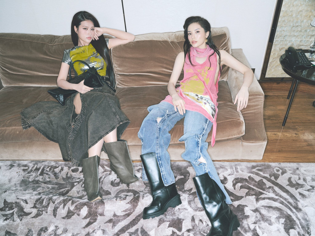 Hoa hậu Đoàn Thiên Ân và Kỳ Duyên khác lạ khi diện các thiết kế cá tính. Ảnh: FB Nguyen Cao Ky Duyen