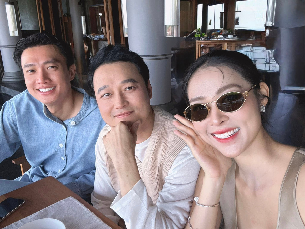 Diệp Bảo Ngọc đi nghỉ dưỡng cùng Quang Vinh, Quốc Trường. Ảnh: FB Diệp Bảo Ngọc