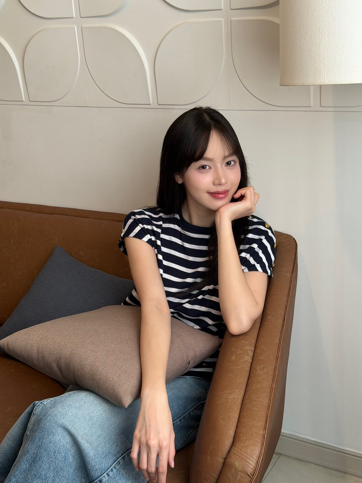 Hoa hậu Thanh Thủy diện đồ năng động, trẻ trung. Ảnh: FB Huỳnh Thị Thanh Thủy