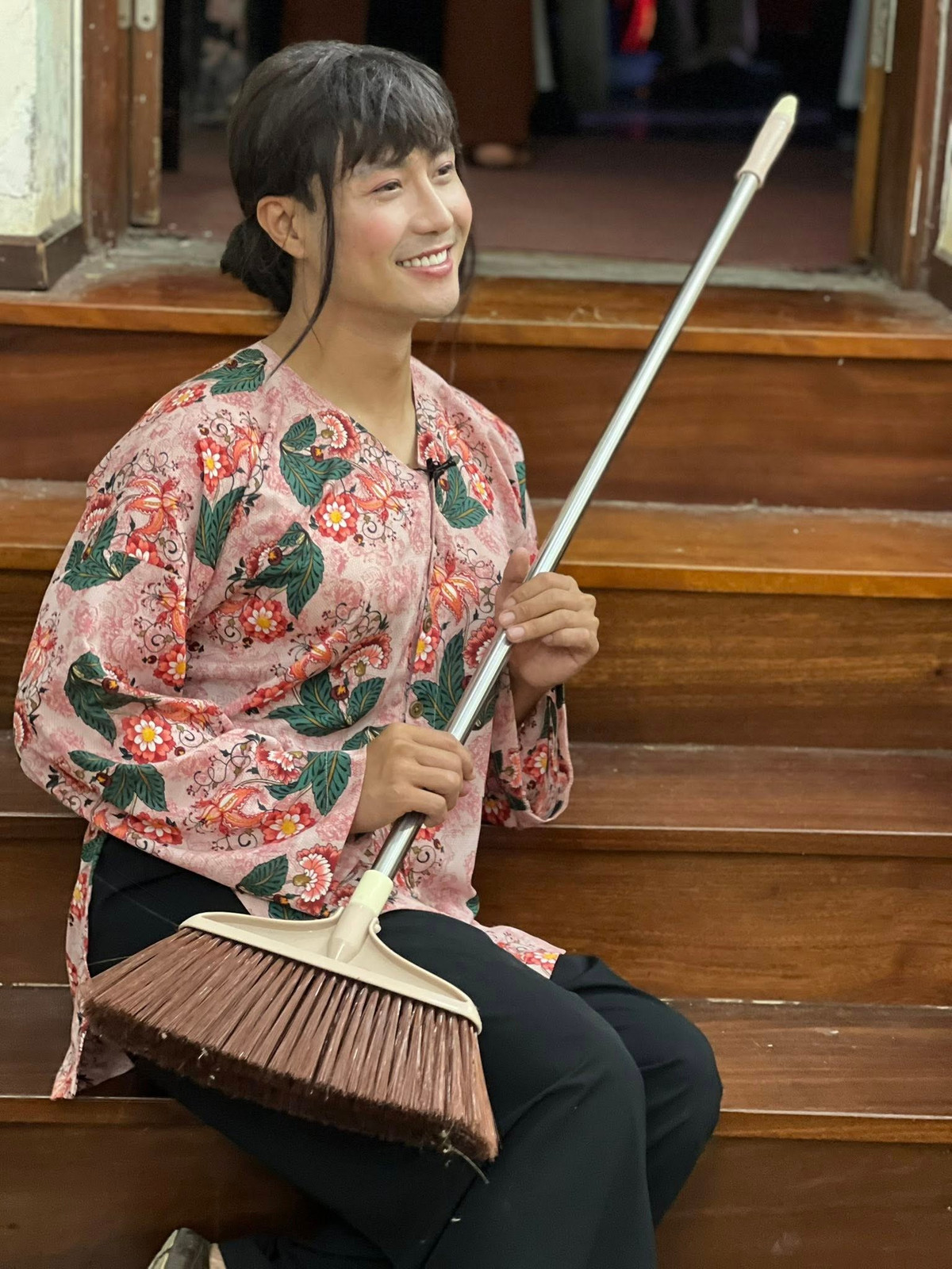 Diễn viên Thanh Sơn giả gái. Ảnh: FB Thanh Sơn