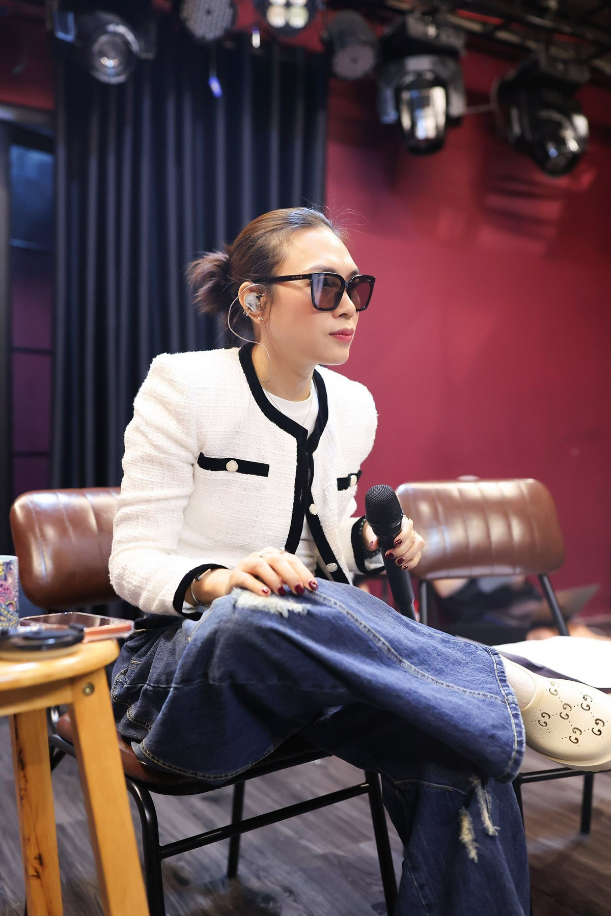 Ca sĩ Mỹ Tâm đăng ảnh tập luyện và viết: ''Tràn đầy năng lượng cho concert!''. Ảnh: FB My Tam