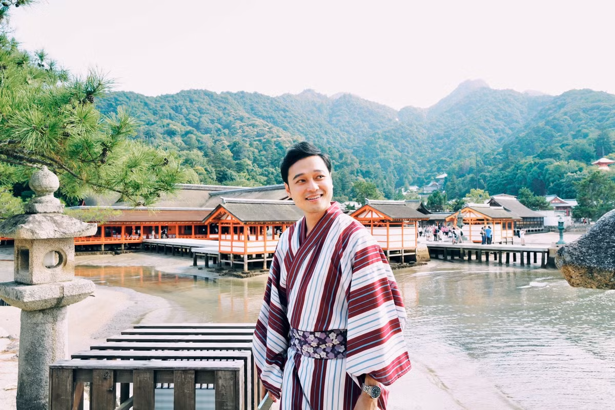 Ca sĩ Quang Vinh ở xứ sở phù tang. Ảnh: FB Quang Vinh