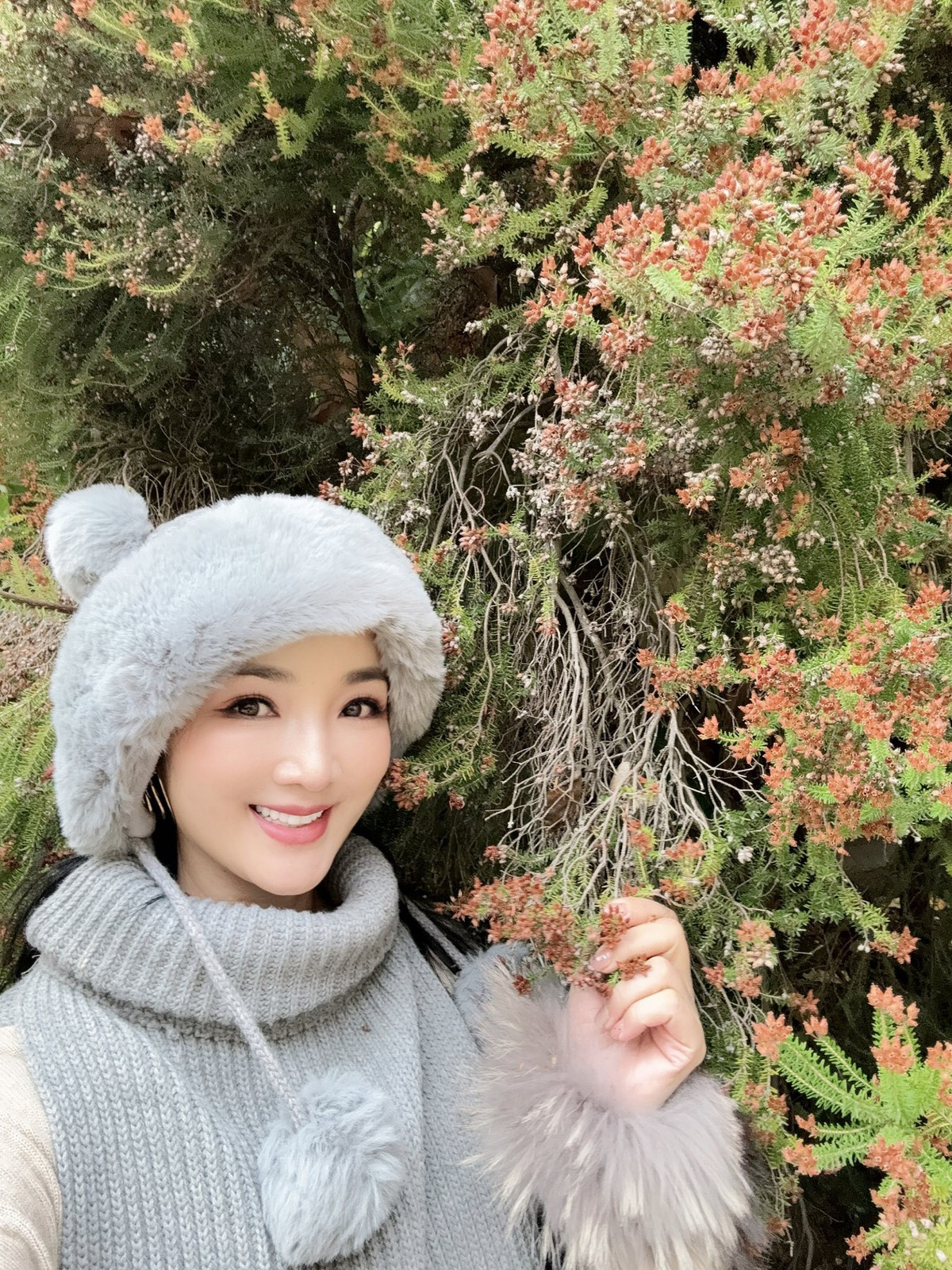 Hoa hậu Giáng My mê mẩn cảnh đẹp mùa đông khi đến châu Âu. Ảnh: FB Giang My Nguyen