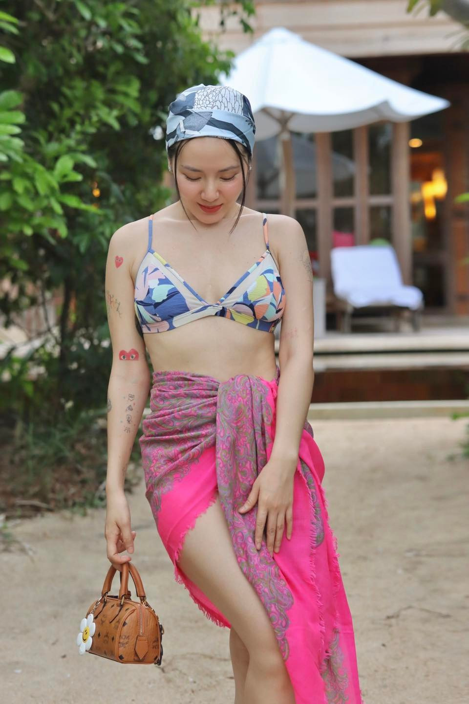 Phương Linh còn có một niềm đam mê đặc biệt với nghệ thuật xăm hình. Ảnh: FB Tran Phuong Linh