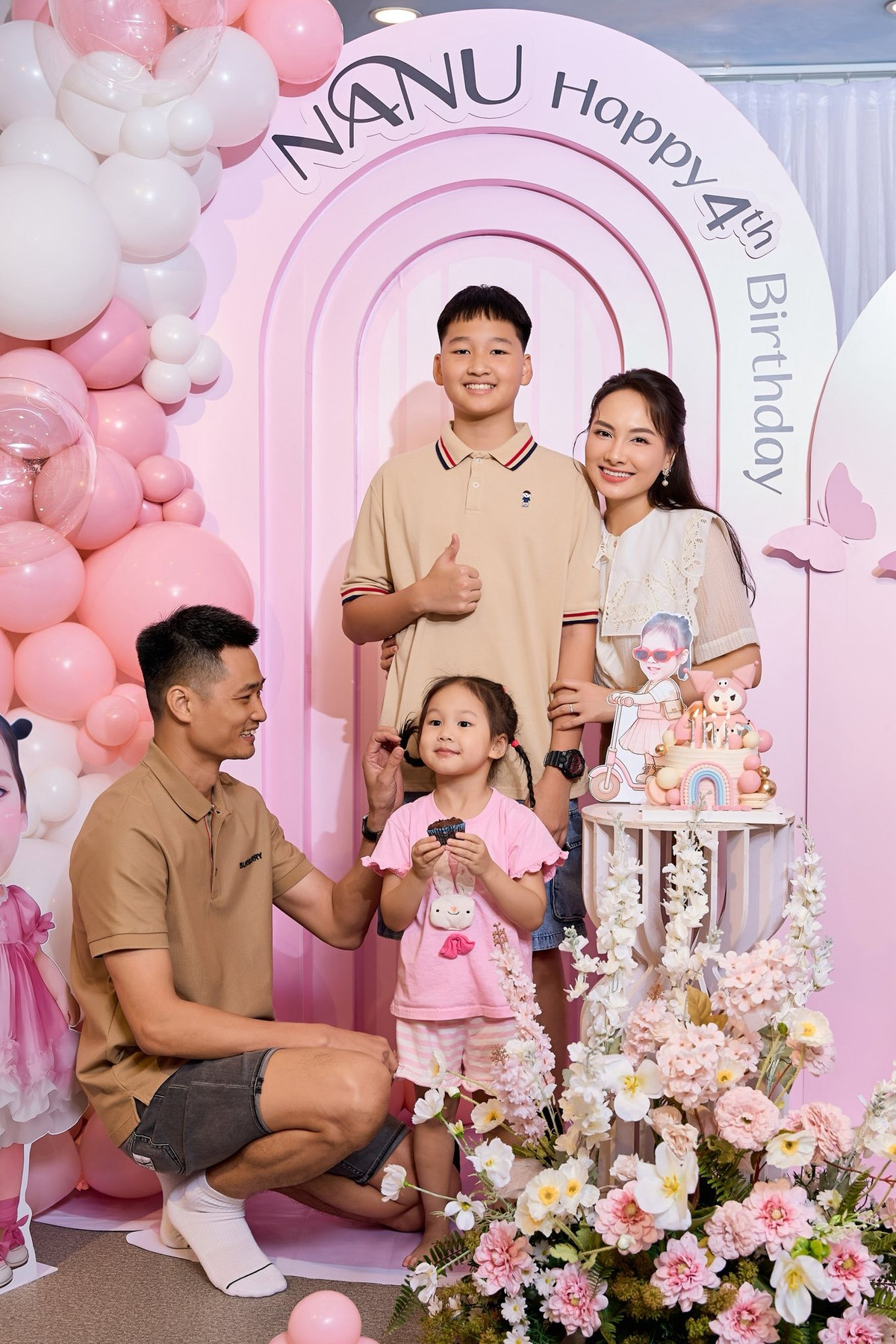 Diễn viên Bảo Thanh tổ chức sinh nhật hoành tráng cho con gái. Ảnh: FB Bảo Thanh