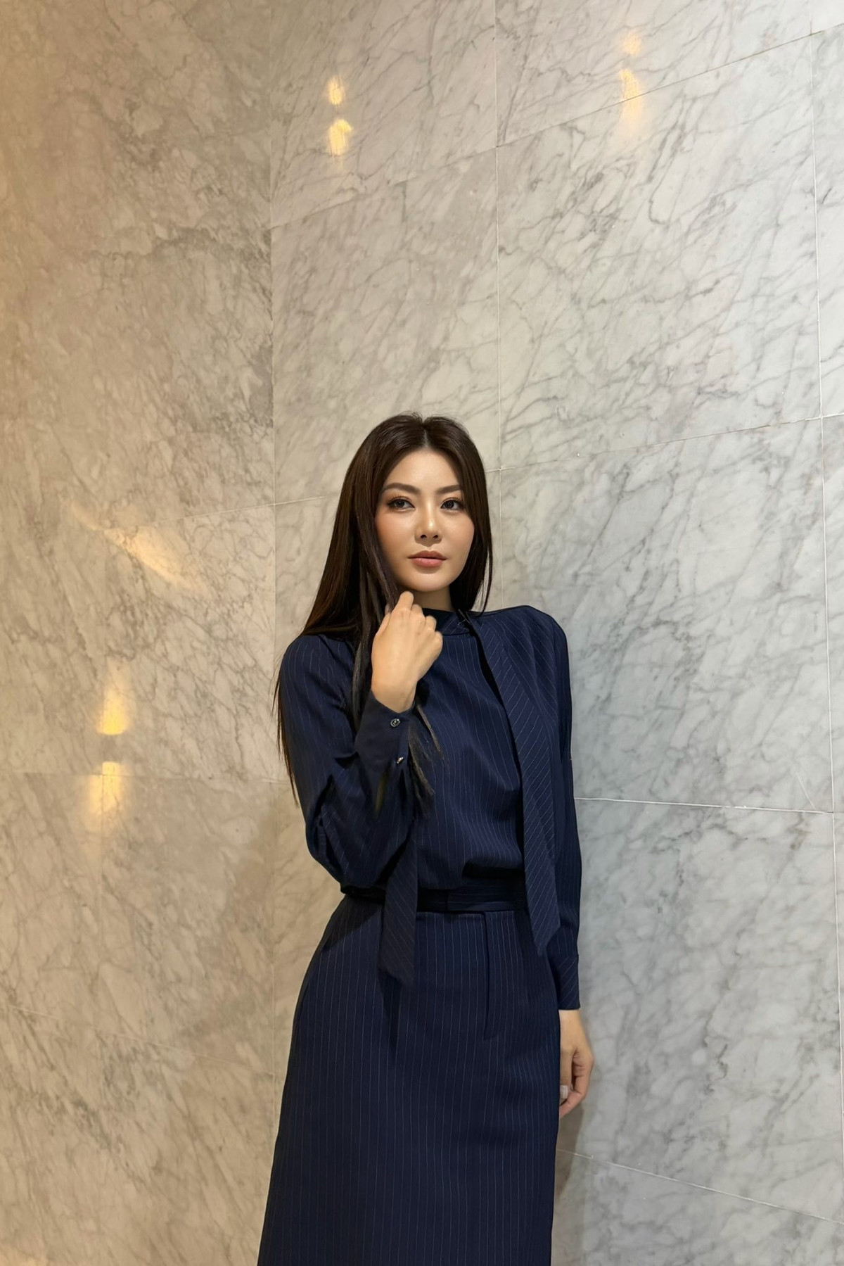 Diễn viên Thanh Hương "đi quay chương trình đẹp nên nàng cũm đẹp henggg". Ảnh: FB Nguyen Thanh Huong