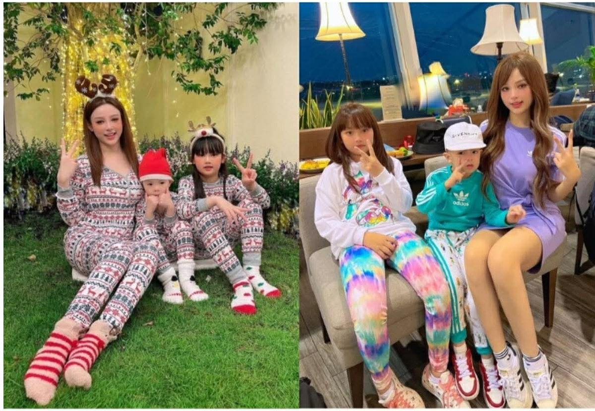 Cô cũng thường xuyên đưa 2 nhóc tỳ đi chơi, du lịch, nghỉ dưỡng tại những khu resort đắt đỏ bậc nhất từ trong nước ra nước ngoài.