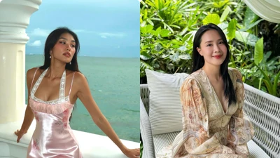 Hot face sao Việt: Thảo Nhi Lê diện váy lụa khoe thềm ngực