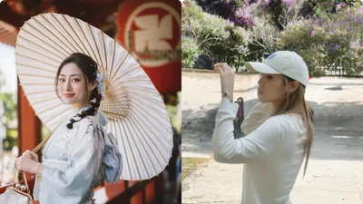 Hot face sao Việt: Lương Thuỳ Linh diện kimono Nhật Bản