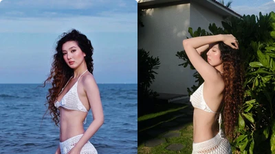 Vợ trẻ của Hồ Quang Hiếu khoe vóc dáng nóng bỏng sau sinh