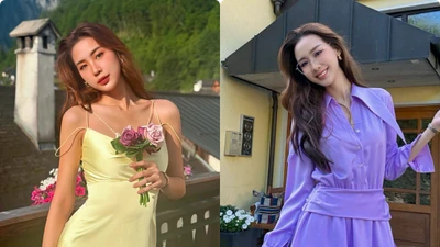 Hoa hậu Bảo Ngọc hóa quý cô mong manh, gợi cảm ở trời Tây 