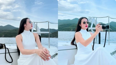 Diệp Bảo Ngọc hóa “nàng tiên cá” xinh đẹp trên du thuyền