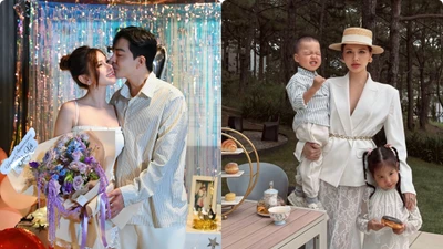 Hot face sao Việt: Vợ chồng Thu Thuỷ kỷ niệm 7 năm bên nhau