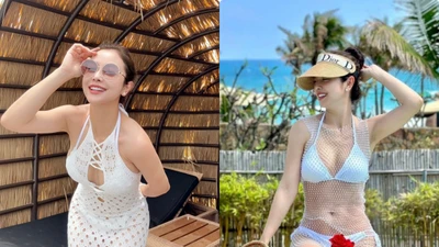 Jennifer Phạm mặc váy lưới "có như không" vẫn đẹp ngút trời